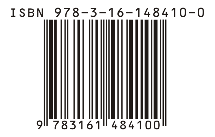 EAN-13 bar code of ISBN-13 in compliance with the 